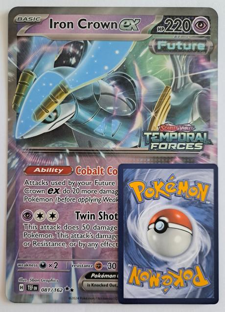 Pokémon jumbo karta iron crown ex, 