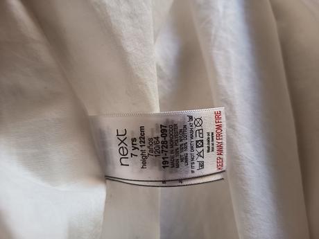 Biele šaty, next,122