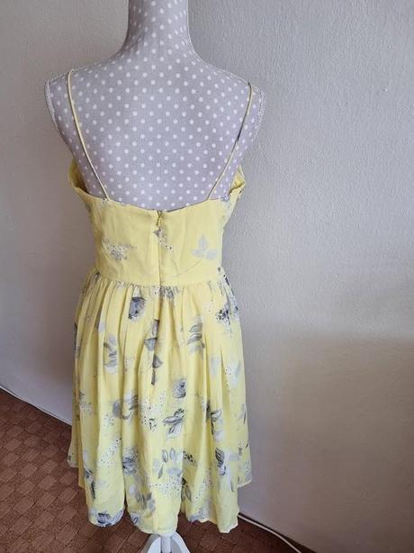 Žlté spoločenské korzetové šaty asos veľ.40, 40