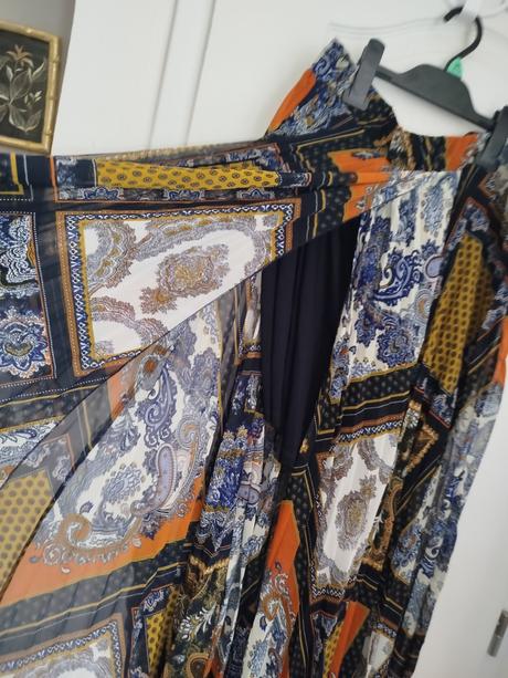Extravagantná sukňa maxi, h&m,xl