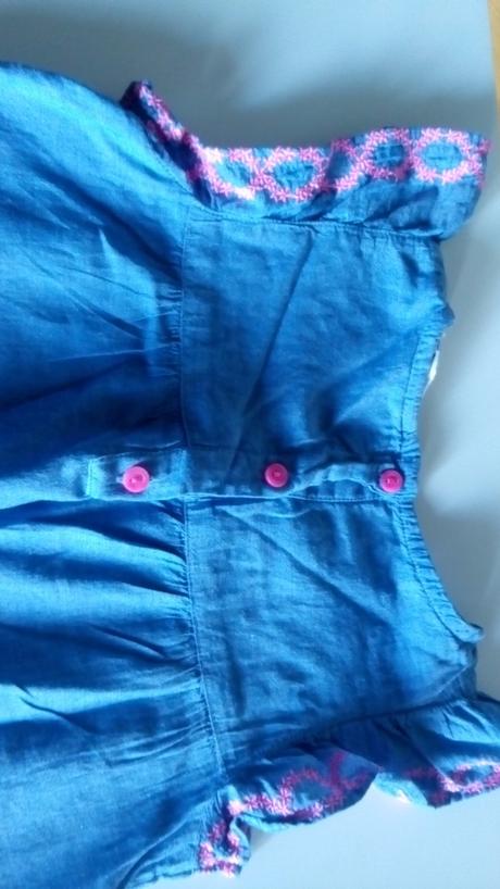 Modré šaty, h&m,116