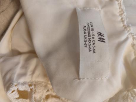 Šaty s čipkou, h&m,116