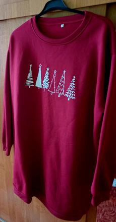 Damske bordové teplakove saty xxxl, xxxl