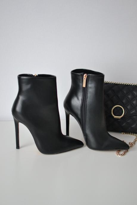 Čierne kotníkové čižmy 36, 36