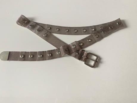 Kovový strieborný opasok, bershka