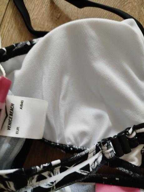 Čierno biele bikiny s palmami, 40 / l