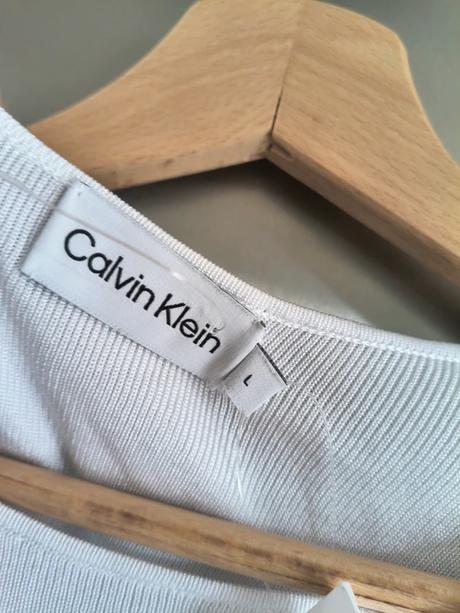 Calvin klein nový top s odhaleným chrbtom m-l, calvin klein,l / m