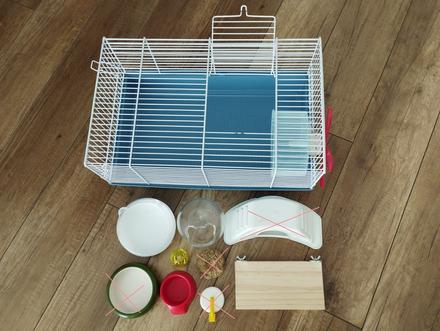 Klietka a príslušenstvo pre škrečka,