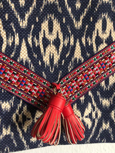 Krasna vacsia nepouzivana boho etno hippie 33x25cm,