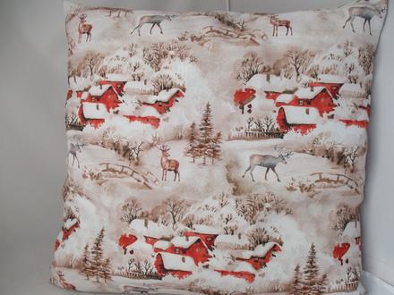 Obliečka zimná krajina, 50x50cm,