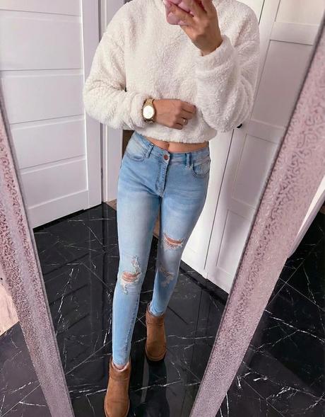 Bledomodré jeansy, reserved,s