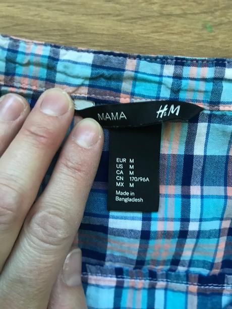 Tehotenská košeľa, h&m,m