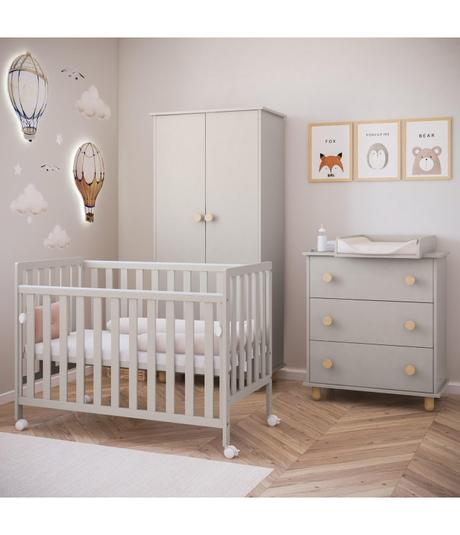 Postieľka bambi 120x60 so spúšťacou stranou,kašmír, šírka (cm): 60,dĺžka (cm): 120