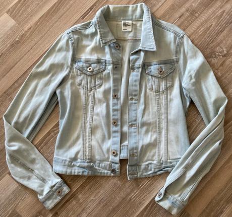 Dámska bledá riflovka, h&m,38