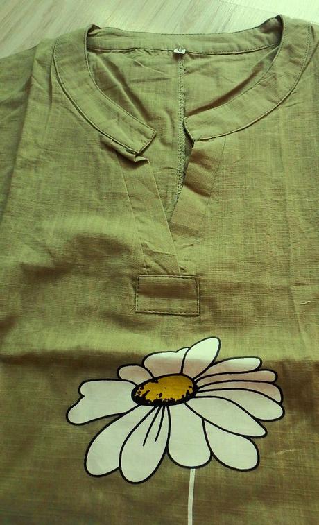 Zelená/khaki letná blúzka, v. l/xl, l