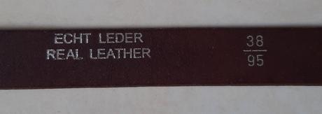 Kožený tmavohnedý opasok, 