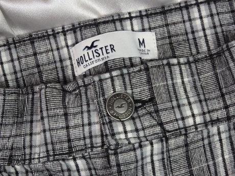 Luxusné káro nohavice s  crop topom, hollister,40