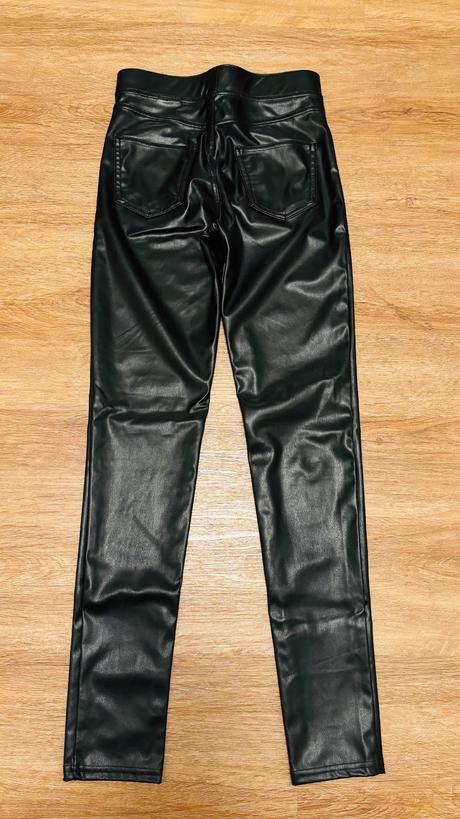 Koženkové leginy, h&m,164