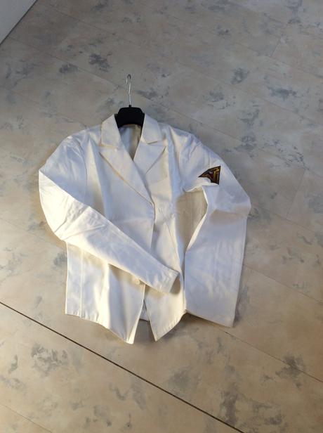 Pracovný rondon biely m/l, l