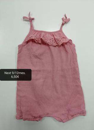 Ružový letný overal opaľovačky, next,80