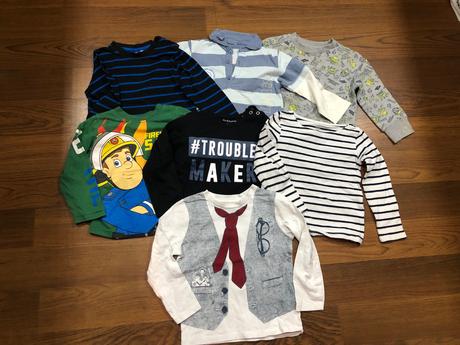 Balík tričká 7 ks, 86–98