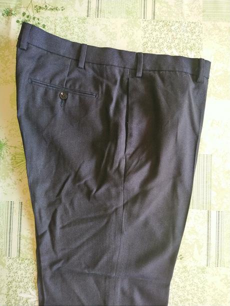 Pánske čierno modré nohavice marks&spencer, op 105, marks & spencer,xxl