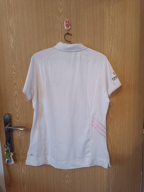 Adidas biela polo košeľa (al badia golf club), adidas,s