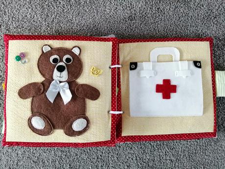 Šitá kniha quiet book,