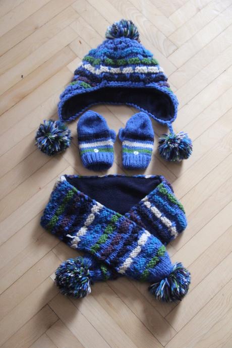 Zimná súprava - čiapka - rukavice - šál, next,80