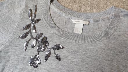 Dámsky top pulovrik, h&m,m