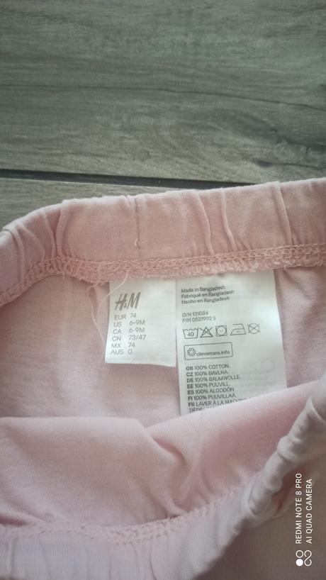 Pudlové kraťasy h&m 74, h&m,74