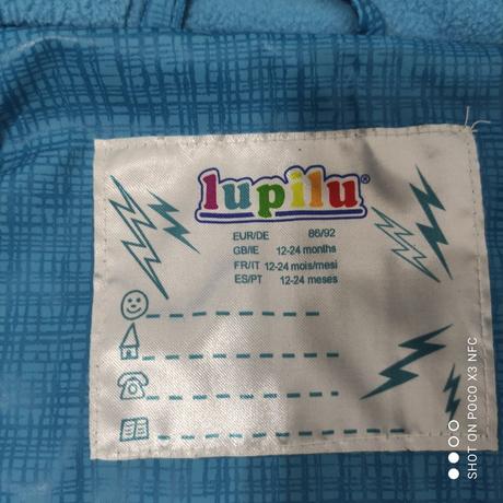 Zateplená súprava do dažďa 86/92, lupilu,92