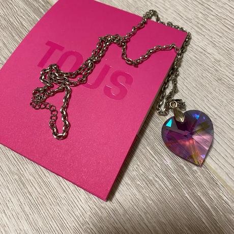 Krištáľové srdiečko + retiazka,