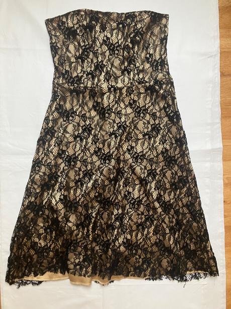 Dámske čipkované midi šaty so stuhou, orsay,l