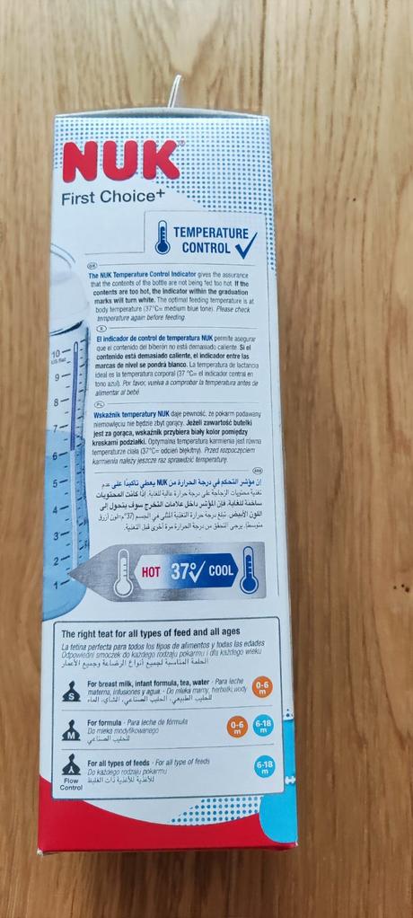 Fľaša nuk s kontrolou teploty, nuk