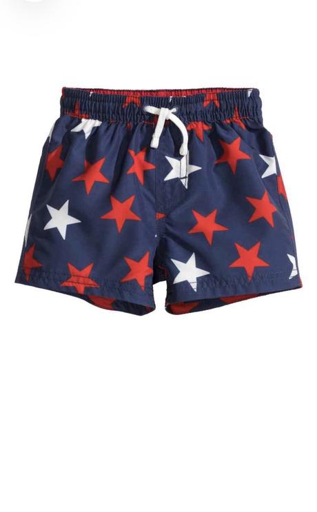 Plavky s hviezdičkami, h&m,86
