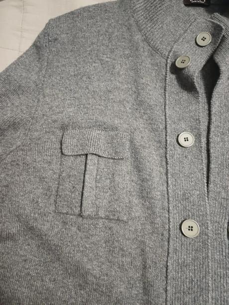 Úžasný pánsky sveter merino/cashmere č.52, l