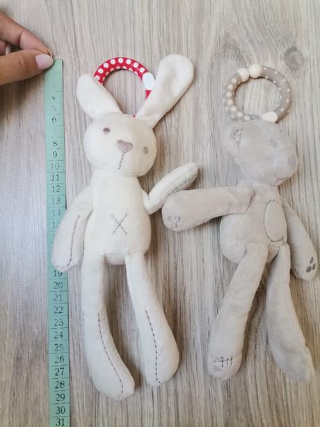 Plyšová hrkálka zajko alebo macko, 