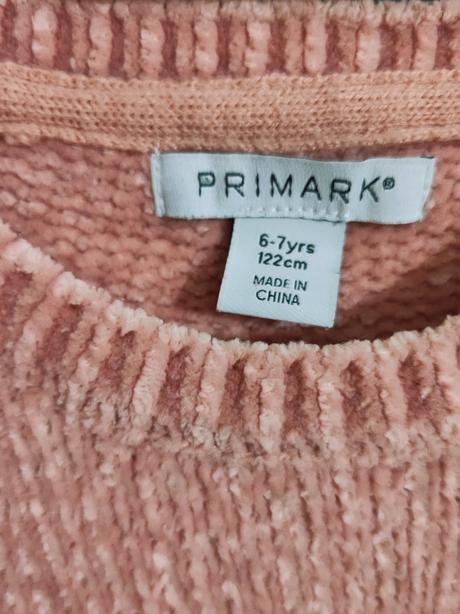 Fluffy svetrík, primark,122