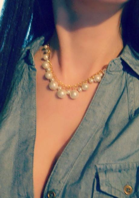 Handmade perličkový náhrdelník,