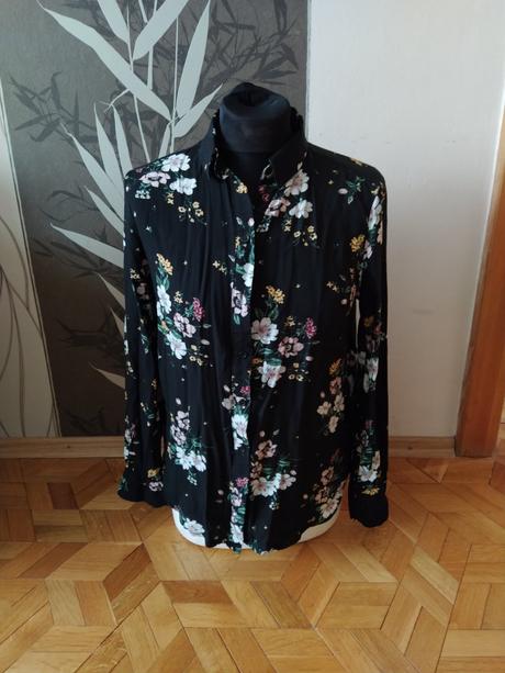 Kvetovana blúzka., h&m,xs