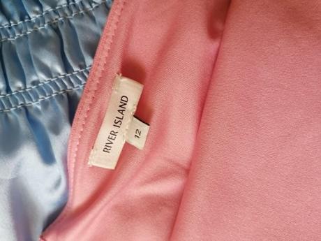 Volánový crop top, river island,40