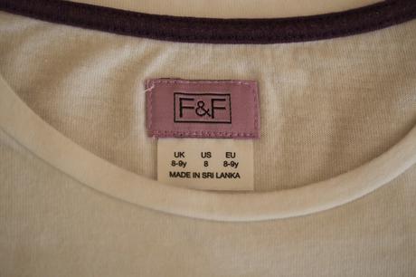 Dievčenské letné tričko paris, f&f,128