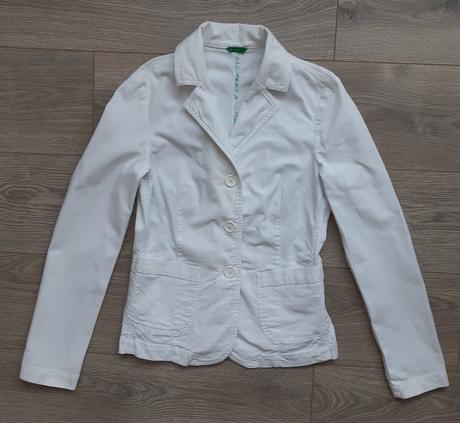 Biele sako, benetton,s