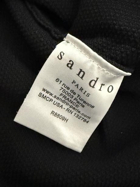 Malé čierne šaty sandro, s