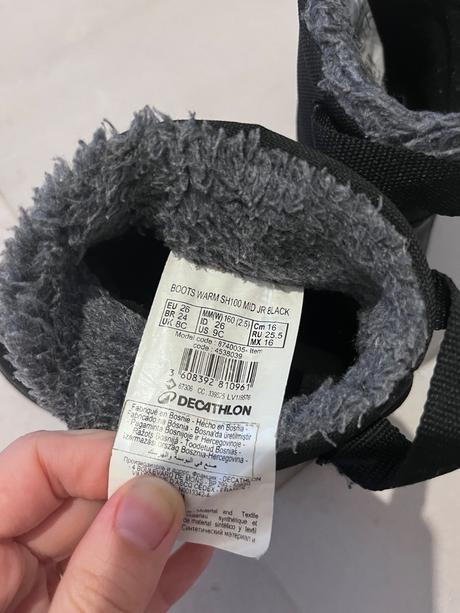 Detské čižmy, decathlon,26