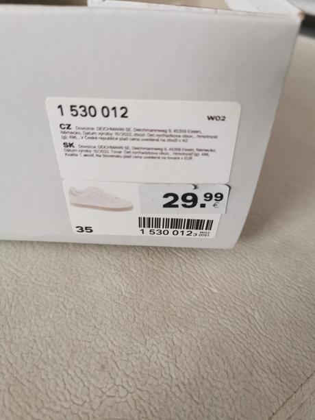 Biele tenisky, deichmann,35