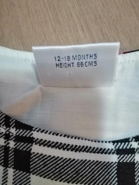 Kárované šaty so spodničkou, next,86