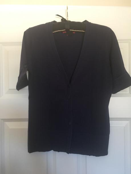 Tmavo-modry cardigan, m