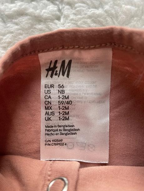 Bavlnene celocvockove pyzama h&m, h&m,56